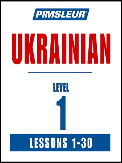 Title details for Pimsleur Ukrainian Level 1 by Pimsleur - Wait list